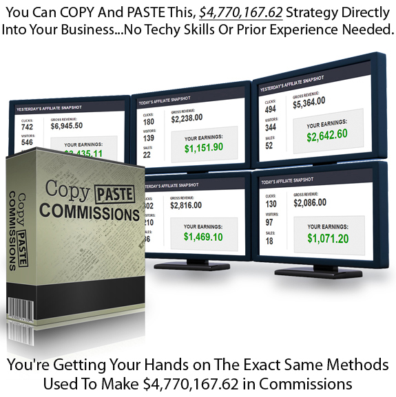 INSTANT DOWNLOAD Copy Paste Commissions FULL Video & PDF