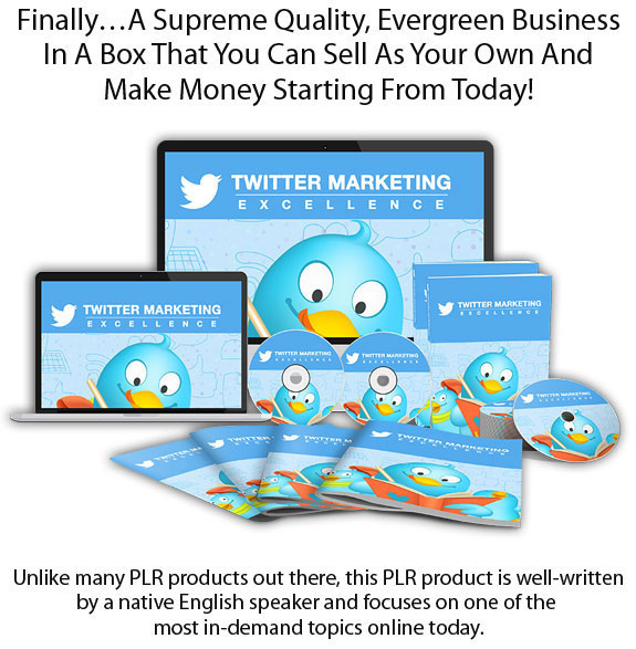 Twitter Marketing Excellence PLR INSTANT DOWNLOAD